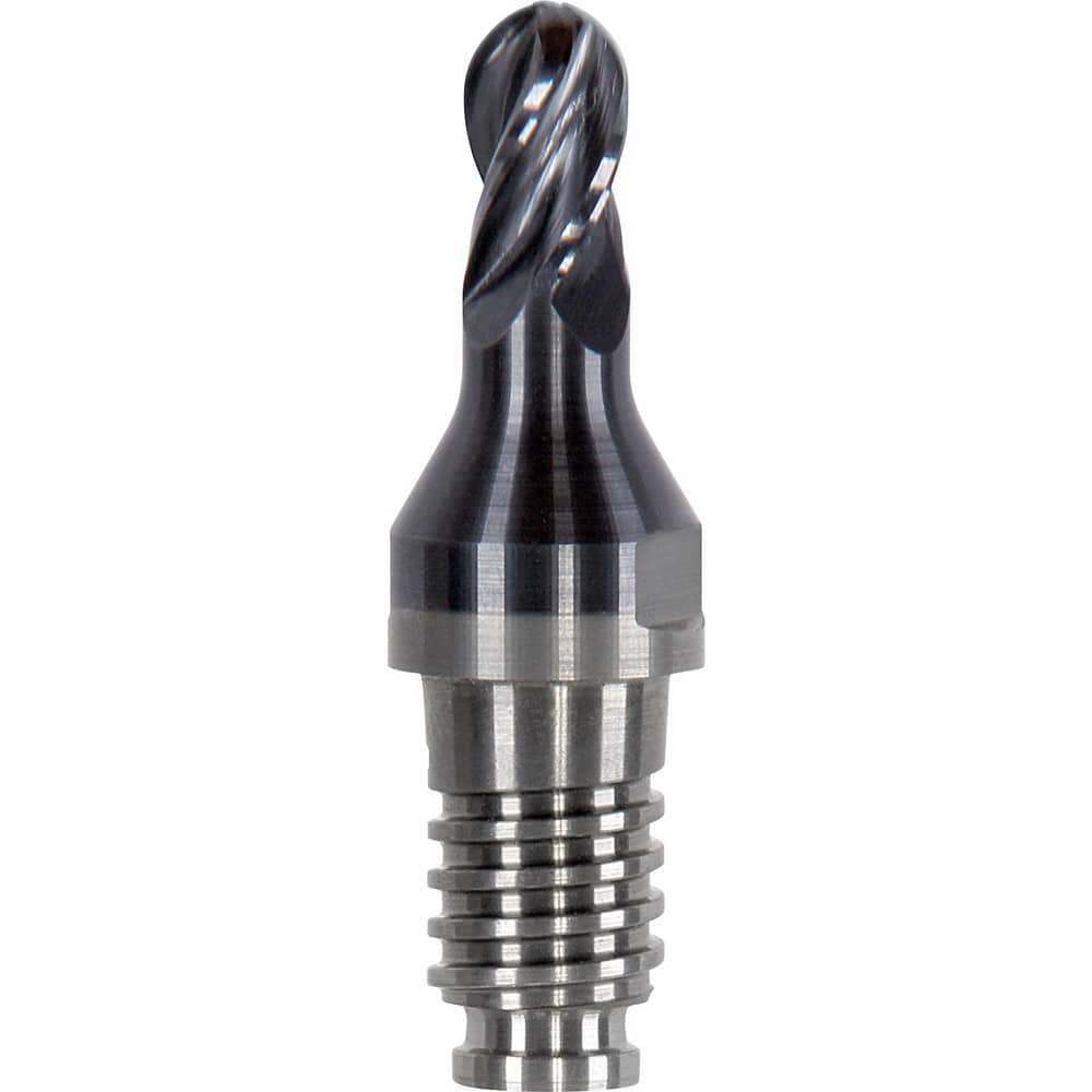 Ball End Mill Heads; Mill Diameter (mm): 10.00; Mill Diameter (Decimal Inch): 0.3937; Length of Cut (mm): 7.5000; Length of Cut (Inch): 0.2953; Connection Type: Duo-Lock 10; Overall Length (Inch): 0.4921 MPN:DL10V2004UK1000RDA