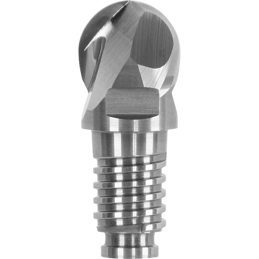 Ball End Mill Heads; Mill Diameter (mm): 10.00; Mill Diameter (Decimal Inch): 0.3937; Length of Cut (mm): 7.5000; Length of Cut (Inch): 0.2953; Connection Type: Duo-Lock 10; Overall Length (Inch): 0.4921 MPN:DL10V4002UK1000RD-