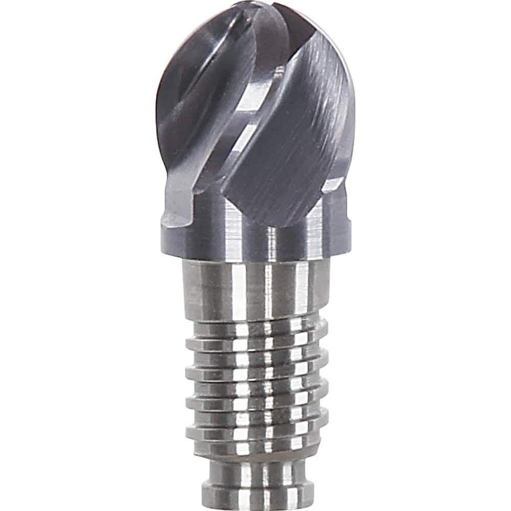 Ball End Mill Heads; Mill Diameter (mm): 12.00; Mill Diameter (Decimal Inch): 0.4724; Length of Cut (mm): 9.0000; Length of Cut (Inch): 0.3543; Connection Type: Duo-Lock 12; Overall Length (Inch): 0.5906 MPN:DL12V2004UK1200RDA