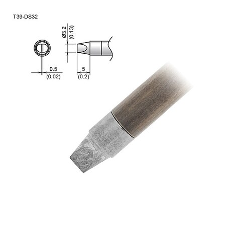 Soldering Tip, T.W. 3.2 mm, T.L. 5 mm MPN:T39-DS32