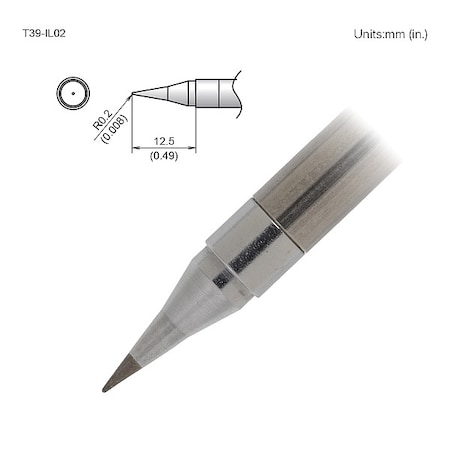 Soldering Tip, T.W. 0.2 mm, T.L. 12.5 mm MPN:T39-IL02