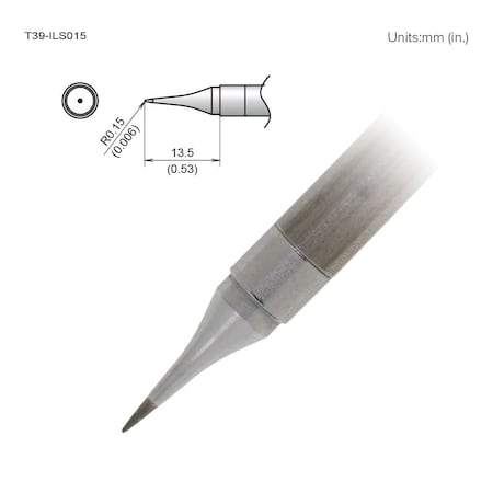 Soldering Tip, T.W. 0.15 mm, T.L. 13.5 mm MPN:T39-ILS015