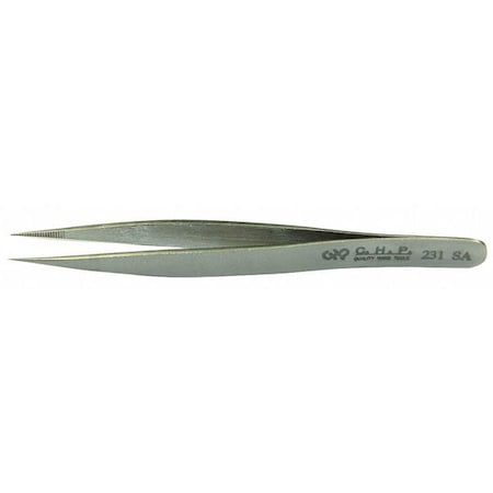 Fine Point Tweezer, Seratted Tips, 120mm MPN:231-SA
