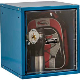 Hallowell® Cubix Modular Safety-View Locker Key Lock 11-5/16x12x12-11/16 Blue Unassembled HC121212-1SVP-K-MB