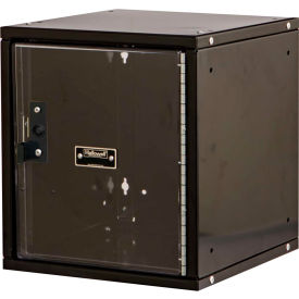 Hallowell® Cubix Modular Safety-View Locker Padlock 11-5/16x12x12-11/16 Black Unassembled HC121212-1SVP-ME