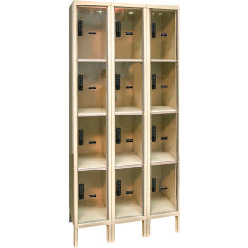 Hallowell® DigiTech 4-Tier 12 Door Safety-View Plus Locker 36