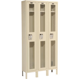 Hallowell® 1-Tier 3 Door Safety-View Locker 36