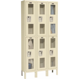 Hallowell® 2-Tier 6 Door Safety-View Locker 36