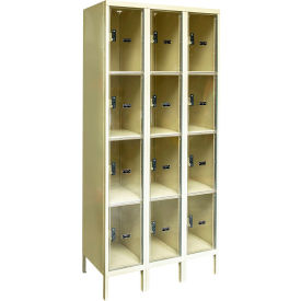 Hallowell® 4-Tier 12 Door Safety-View Plus Box Locker 36