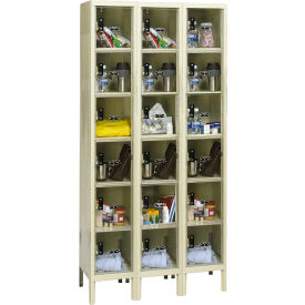 Hallowell® 6-Tier 18 Door Safety-View Locker 36