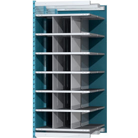 Hallowell Closed Style Deep Bin Shelving 7 Shelves Add-On Unit 36