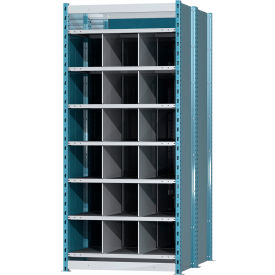 Hallowell Closed Style Deep Bin Shelving 7 Shelves Starter Unit 36