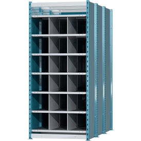 Hallowell Closed Style Deep Bin Shelving 7 Shelves Starter Unit 36