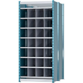 Hallowell Closed Style Deep Bin Shelving 8 Shelves Starter Unit 36