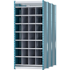 Hallowell Closed Style Deep Bin Shelving 8 Shelves Starter Unit 36