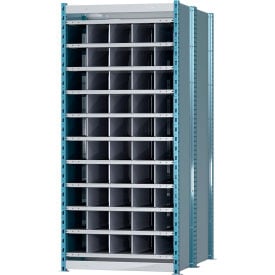 Hallowell Closed Style Deep Bin Shelving 11 Shelves Starter Unit 36