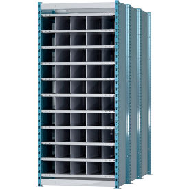 Hallowell Closed Style Deep Bin Shelving 11 Shelves Starter Unit 36