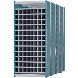 Hallowell Closed Style Deep Bin Shelving 13 Shelves Starter Unit 36