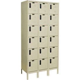 Hallowell® DigiTech 6-Tier 18 Door Electronic Access Locker 36