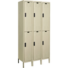 Hallowell® DigiTech 2-Tier 6 Door Electronic Access Locker 36