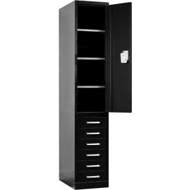 Hallowell® Fort Knox 1-Tier 1 Door Locker w/ 6 Drawers 24