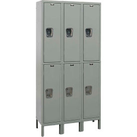 Hallowell® 2-Tier 6 Door Maintenance-Free Quiet Locker 45