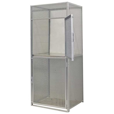 Bulk Storage Locker Starter, 36 in W, 60 in D, 90 in H, Starter, Light Gray MPN:BSL366090-R-2S-HG