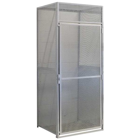 Bulk Storage Locker Starter, 48 in W, 60 in D, 90 in H, Starter, Light Gray MPN:BSL486090-R-1S-HG