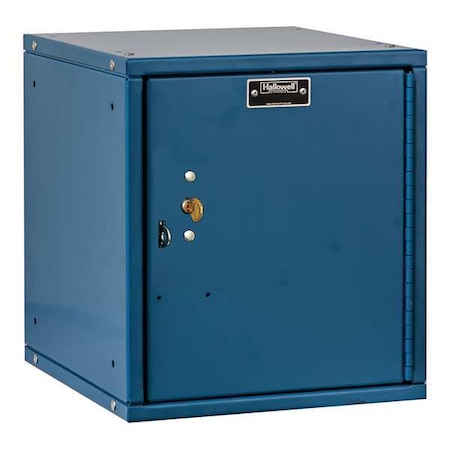 Box Locker, 11 3/8 in W, 12 in D, 12 3/4 in H, (1) Tier, (1) Wide, Blue MPN:HC121212-1PL-K-MB