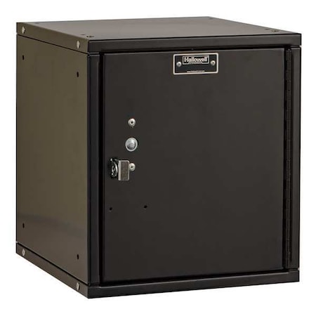 Box Locker, 11 3/8 in W, 12 in D, 12 3/4 in H, (1) Tier, (1) Wide, Black MPN:HC121212-1PL-ME