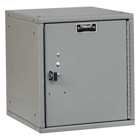 Box Locker, 11 3/8 in W, 12 in D, 12 3/4 in H, (1) Tier, (1) Wide, Light Gray MPN:HC121212-1PL-PL