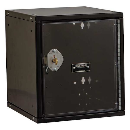 Box Locker, 11 3/8 in W, 12 in D, 12 3/4 in H, (1) Tier, (1) Wide, Black MPN:HC121212-1SVP-K-ME