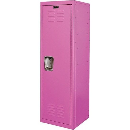 Wardrobe Locker, 15 in W, 15 in D, 48 in H, (1) Tier, (1) Wide, Pink MPN:HKL151548-1BG