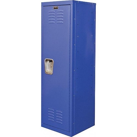 Wardrobe Locker, 15 in W, 15 in D, 48 in H, (1) Tier, (1) Wide, Blue MPN:HKL151548-1GS
