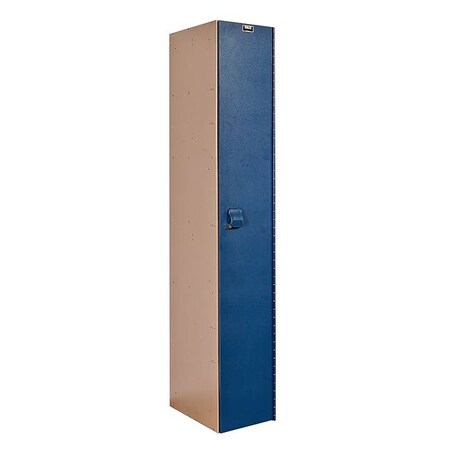 Wardrobe Locker, 12 in W, 18 in D, 72 in H, (1) Tier, (1) Wide, Blue/Taupe MPN:HPL1282-1A-TB