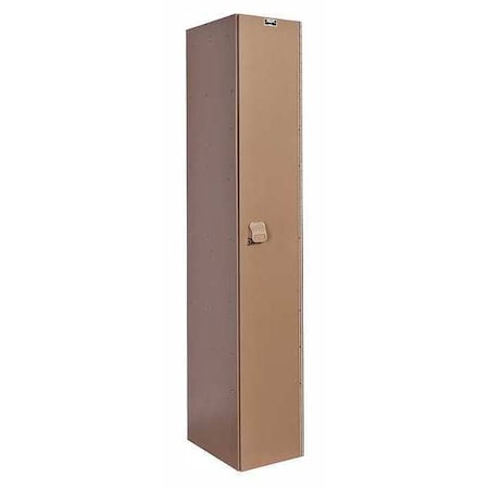 Wardrobe Locker, 12 in W, 18 in D, 72 in H, (1) Tier, (1) Wide, Taupe MPN:HPL1282-1A-TE