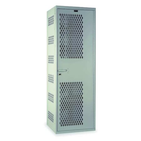 Wardrobe Locker, 24 in W, 22 in D, 72 in H, (1) Tier, (1) Wide, Platinum MPN:HTA422-1AS-PL
