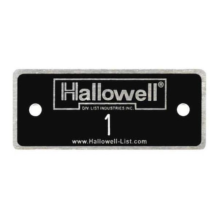 Number Plate, Numbers 1 to 10, Aluminum MPN:NPH1-10