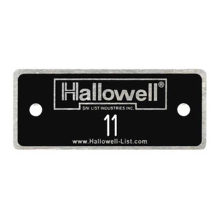 Number Plate, Numbers 11 to 25, Aluminum MPN:NPH11-25