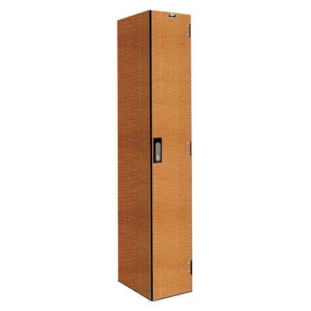 Wardrobe Locker, 12 in W, 18 in D, 72 in H, (1) Tier, (1) Wide, Light Wood MPN:PHL1282-1A-E-FA