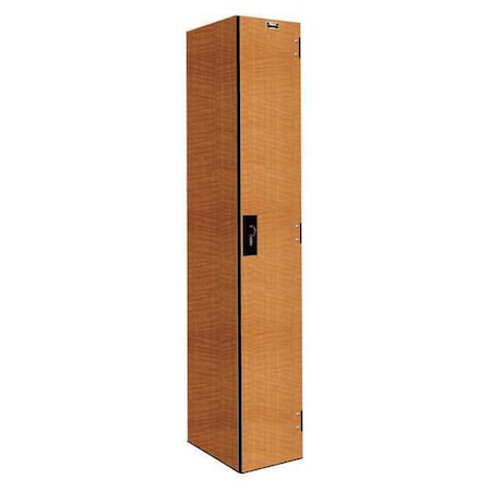 Wardrobe Locker, 12 in W, 18 in D, 72 in H, (1) Tier, (1) Wide, Light Wood MPN:PHL1282-1A-FA