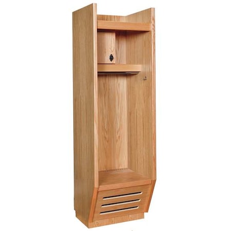 Gear Locker, 30 in W, 24 in D, 84 in H, (1) Tier, (1) Wide, Red Oak MPN:RL302484-1SB