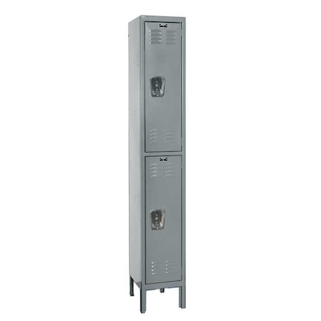 Wardrobe Locker, 12 in W, 12 in D, 66 in H, (1) Wide, (2) Tier, Dark Gray MPN:U1226-2HG