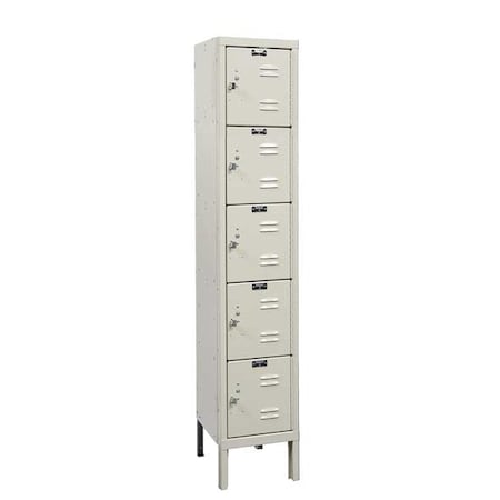 Box Locker, 12 in W, 12 in D, 66 in H, (1) Wide, (5) Tier, Tan MPN:U1226-5PT