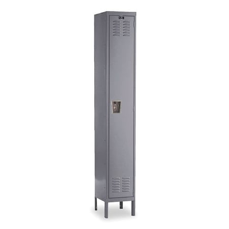 Wardrobe Locker, 12 in W, 15 in D, 66 in H, (1) Tier, (1) Wide, Dark Gray MPN:U1256-1A-HG