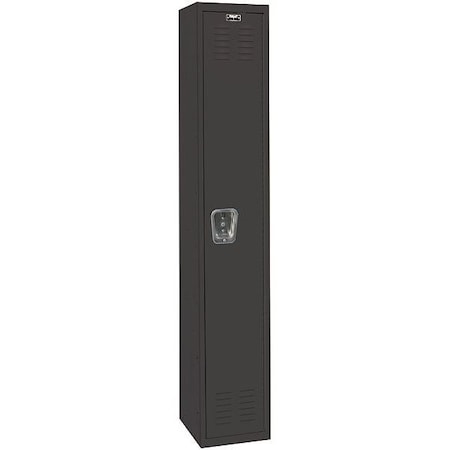 Wardrobe Locker, 12 in W, 18 in D, 72 in H, (1) Tier, (1) Wide, Black MPN:U1282-1ME