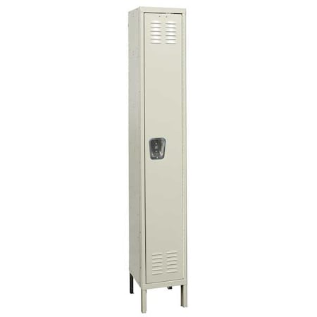 Wardrobe Locker, 12 in W, 18 in D, 78 in H, (1) Tier, (1) Wide, Tan MPN:U1288-1G-PT