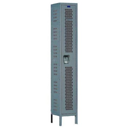 Wardrobe Locker, 18 in W, 21 in D, 78 in H, (1) Tier, (1) Wide, Dark Gray MPN:U1818-1HV-A-HG
