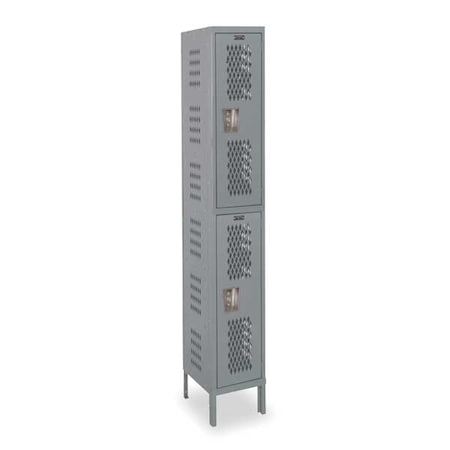 Wardrobe Locker, 18 in W, 18 in D, 78 in H, (1) Wide, (2) Tier, Dark Gray MPN:U1888-2HDV-HG