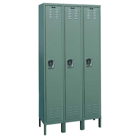 Wardrobe Locker, 54 in W, 21 in D, 78 in H, (1) Tier, (3) Wide, Dark Gray MPN:U3818-1A-HG